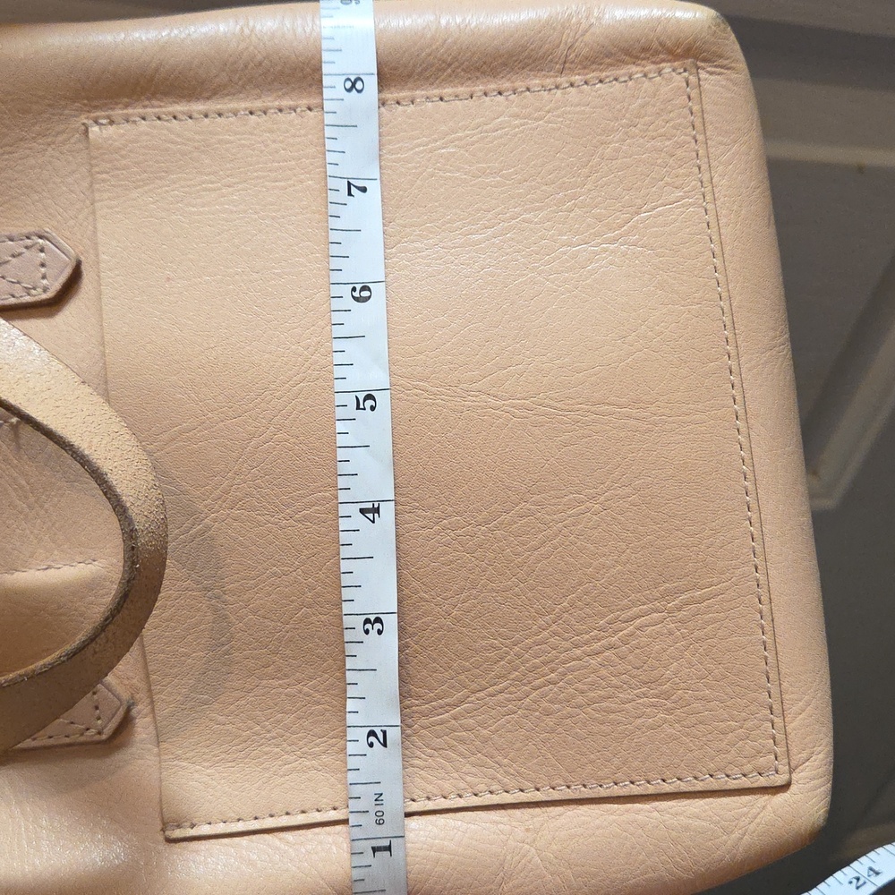 Madewell Small Transit Tote Top Handle Crossbody Leather Nude - Picture 11 of 12